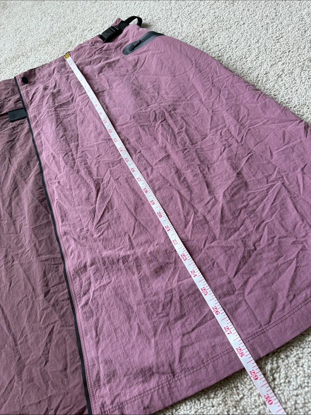NWT Nike Sportswear Tech Pack Wrap Midi Athletic Outdoor Skirt Dark Wine